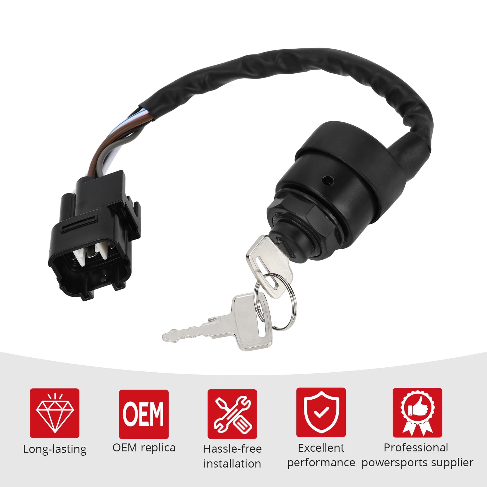 Amazon.com: JAVIK Ignition Key Switch Fit for Kawasaki Teryx