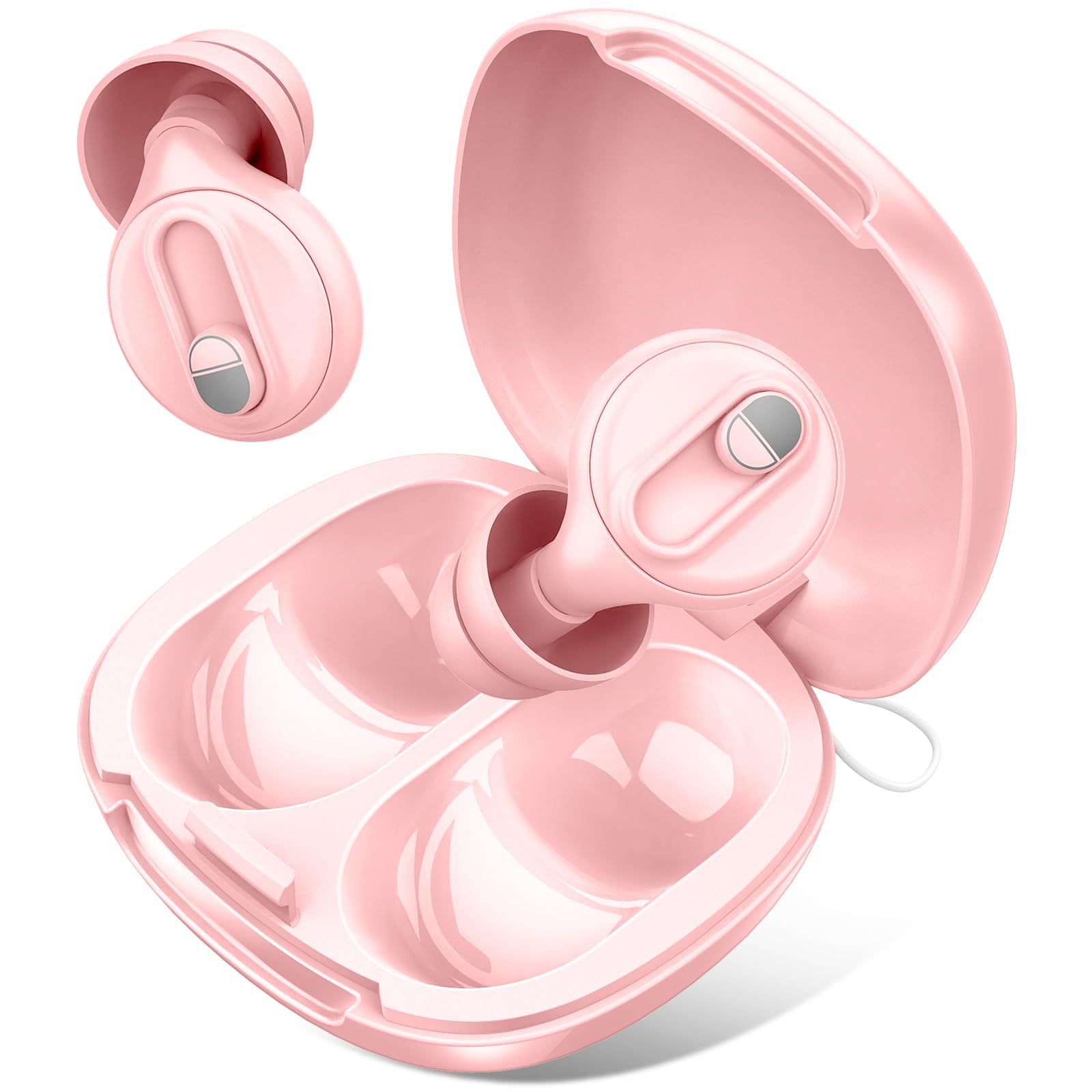 Bouchons D'oreille Réutilisables Bouchon D'oreille Pour Dormir – Réduction De Bruit à 2 Niveaux (17–35 DB), Bouchons Anti Bruit Réutilisables En Silicone Ultra Doux, Idéals Pour Dormir, Travailler, Voyager – Avec 6