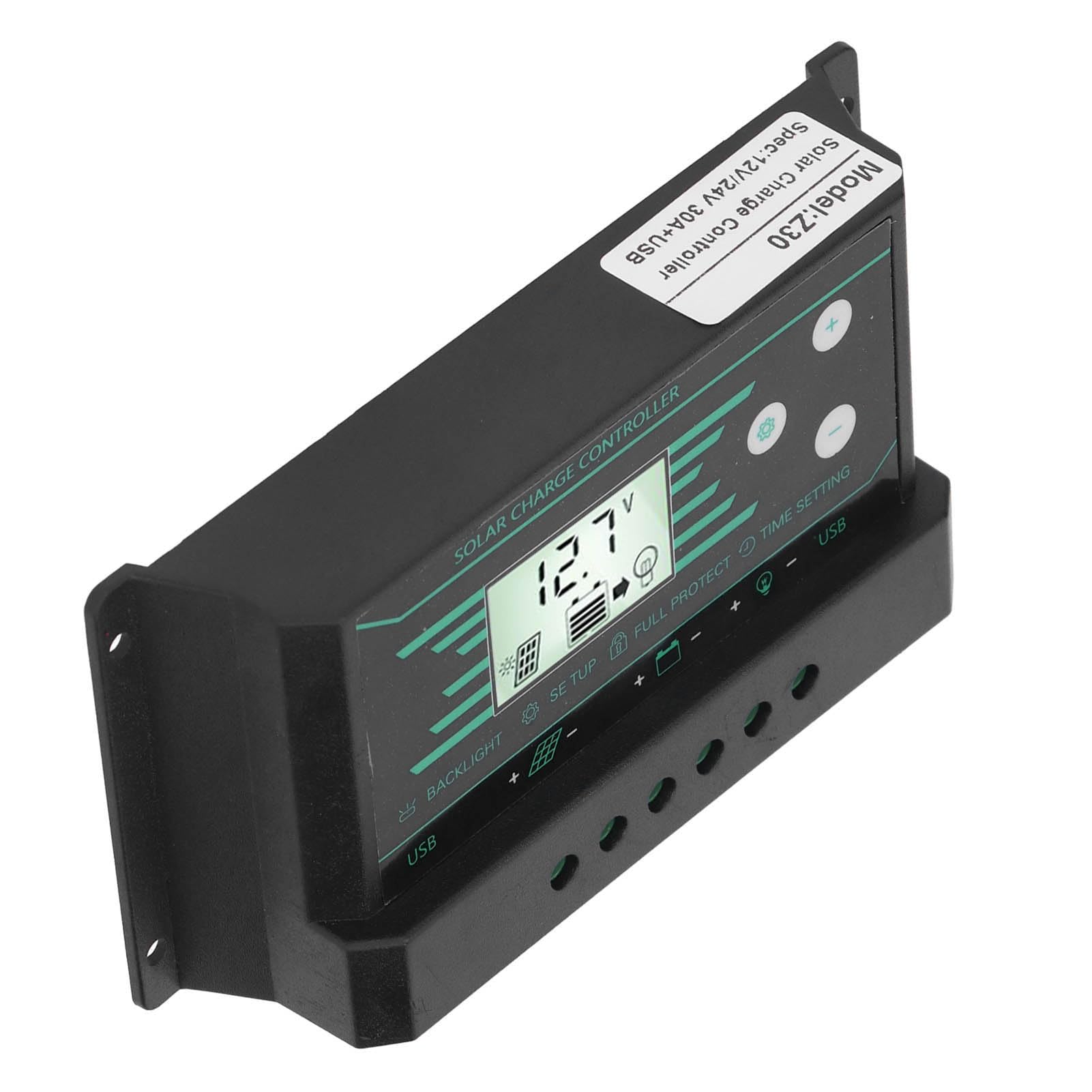Amazon.co.jp: 30A ソーラー充電コントローラー 12V/24V デュアル USB
