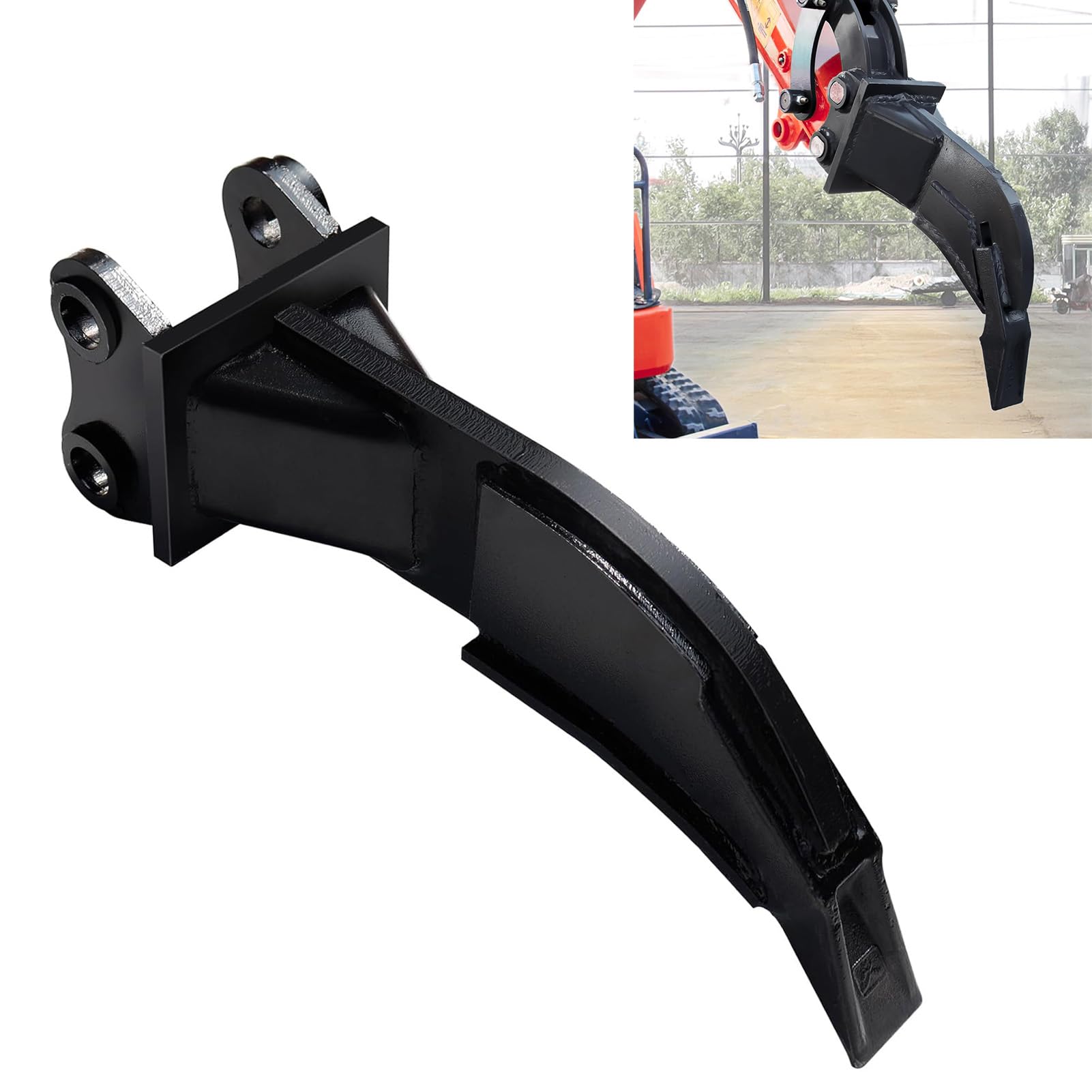 Accesorio para desgarrador de mini excavadora, aleación de acero resistente para suelo, roca, paisajismo, construcción, plantación de árboles y excavación