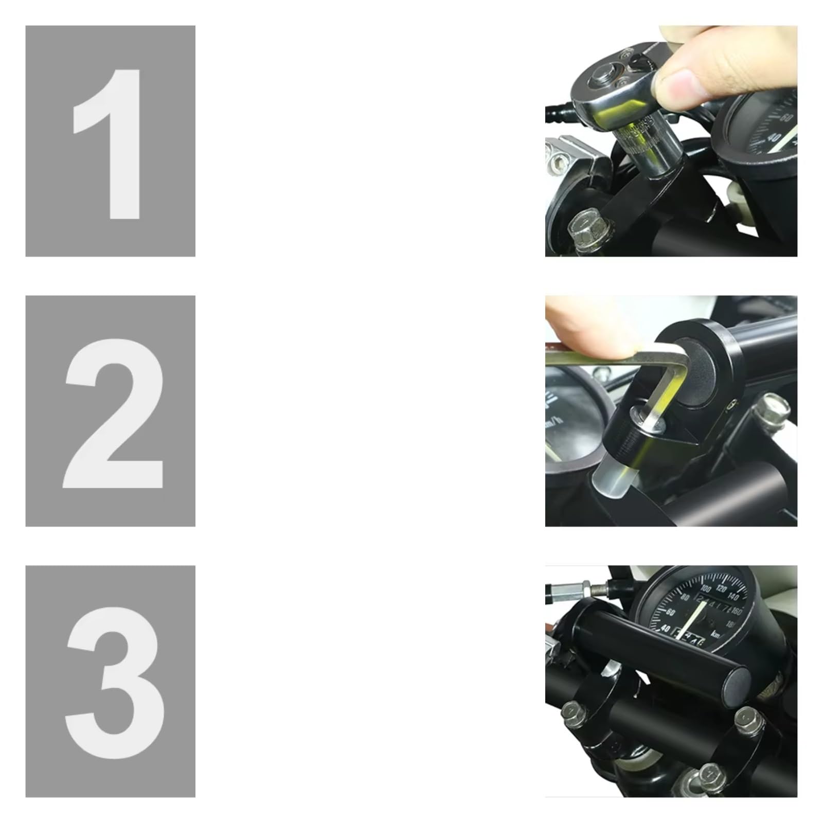 Moto Support Téléphone pour G310GS 2018 2019 2020 2021 2022 2023 2024, Pince De Guidon pour GPS Support De Guidon GPS pour Moto