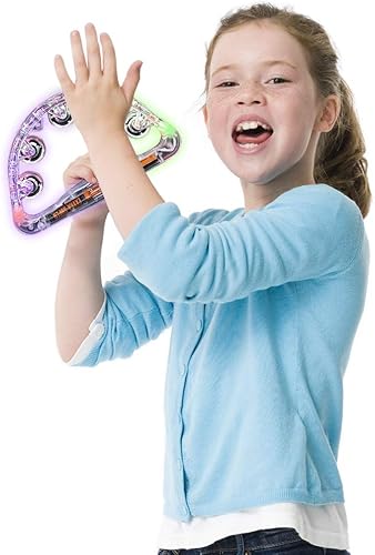 Miniatura 6 de ArtCreativity Panderetas intermitentes para niños, juego de 2, emisores de ruido LED para eventos deportivos, bodas, fiestas de cumpleaños y rave,