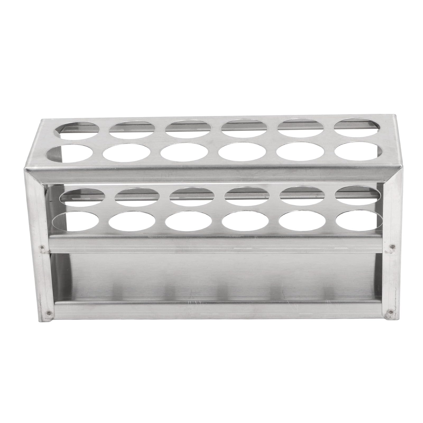 Support Tubes à Essai En Acier Inoxydable - Portoir 18 Mm, 3 Niveaux - Pour Laboratoire, DIY Cosméto, Encre