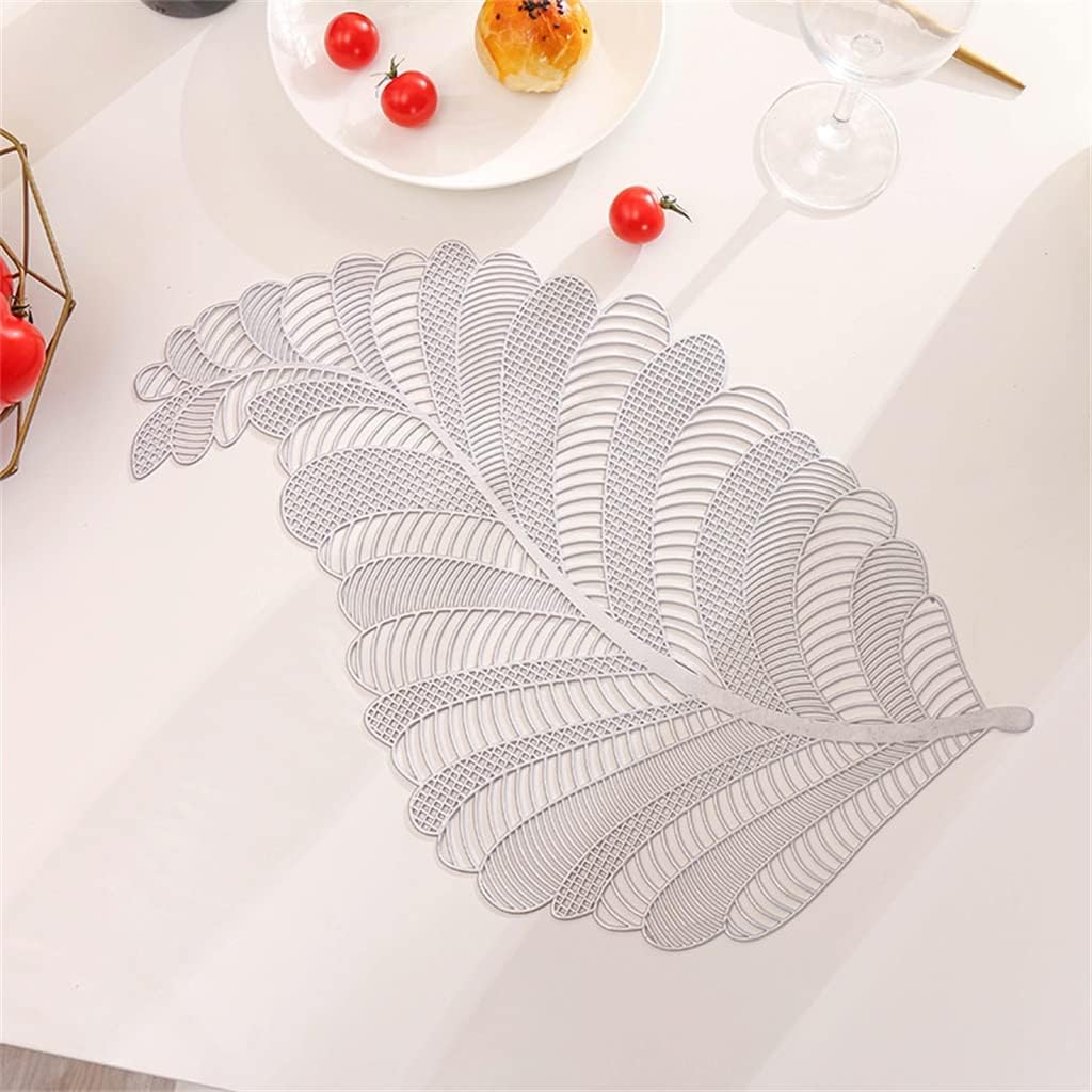 Table Mat Bronzing Placemat Insulation Mat Table Bowl Heat-Resistant Household Washable Table Decoration(D)