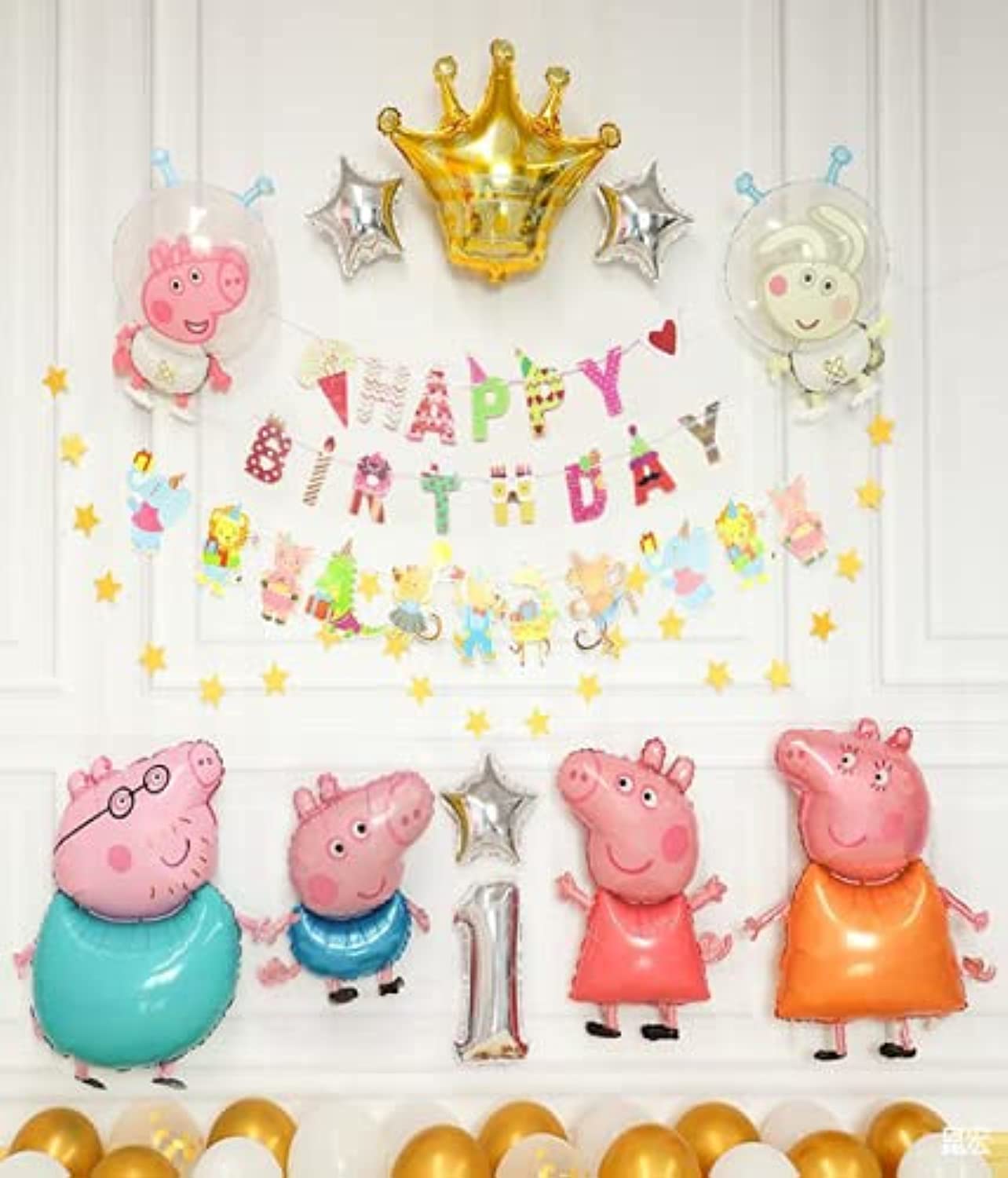 Buy Party Corner Peppa' Pig Crown Theme Birthday Party Decoration Box