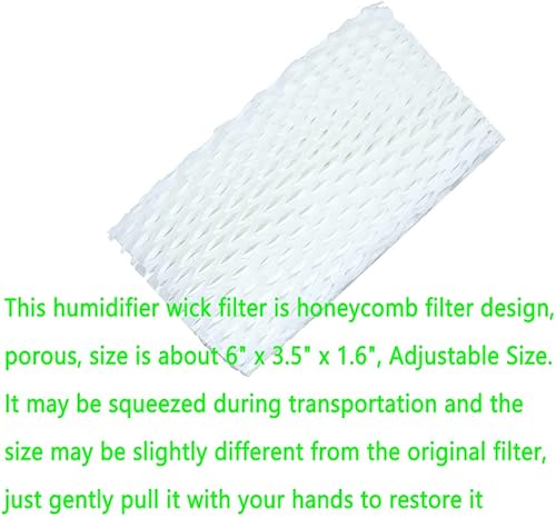 Miniatura 4 de 12 piezas de repuesto para filtro humidificador WF813 compatible con Relion RCM-832N y ProCare PCCM-832N, Duracraft DH-830, Robitussin DH-832, Plaza