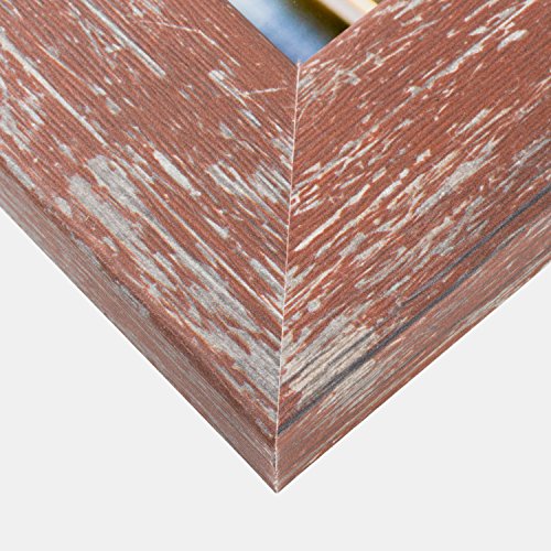 Craig Frames American Barn, Faux Barnwood Picture Frame, Red, 20 X 24 Inch #TOP4