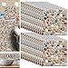 Produktbild Fliesenaufkleber,Yueser 24 Stuck Selbstklebende Klebefliesen Aufkleber Wandfliesenaufkleber Wasserdicht Fliesensticker fur Kuche Badezimmer Dekorative Stickerfliesen,20 x 20cm (Gray)