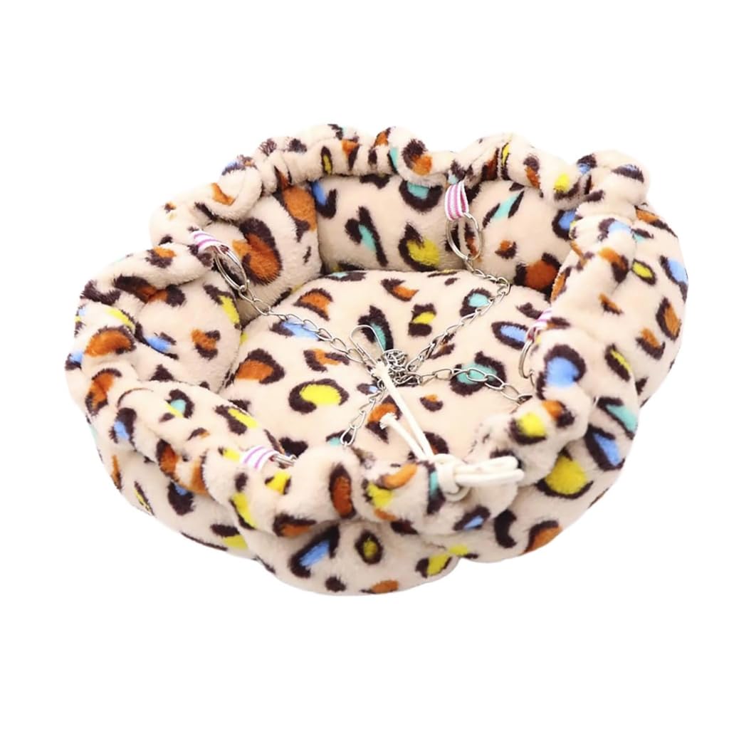 XAGMODSHN Space Saving Hanging Hammock Bed for Small Pet Ferrets and Guinea Pigs Drawstring Nest Bed Small Animal Cage Accessory