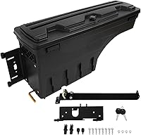 Vista 7 de Truck Bed Fits For Nissan Frontier 2005-2019, For Nissan Titan 2004-2015 Left Driver Side Truck Bed Storage Box, Black