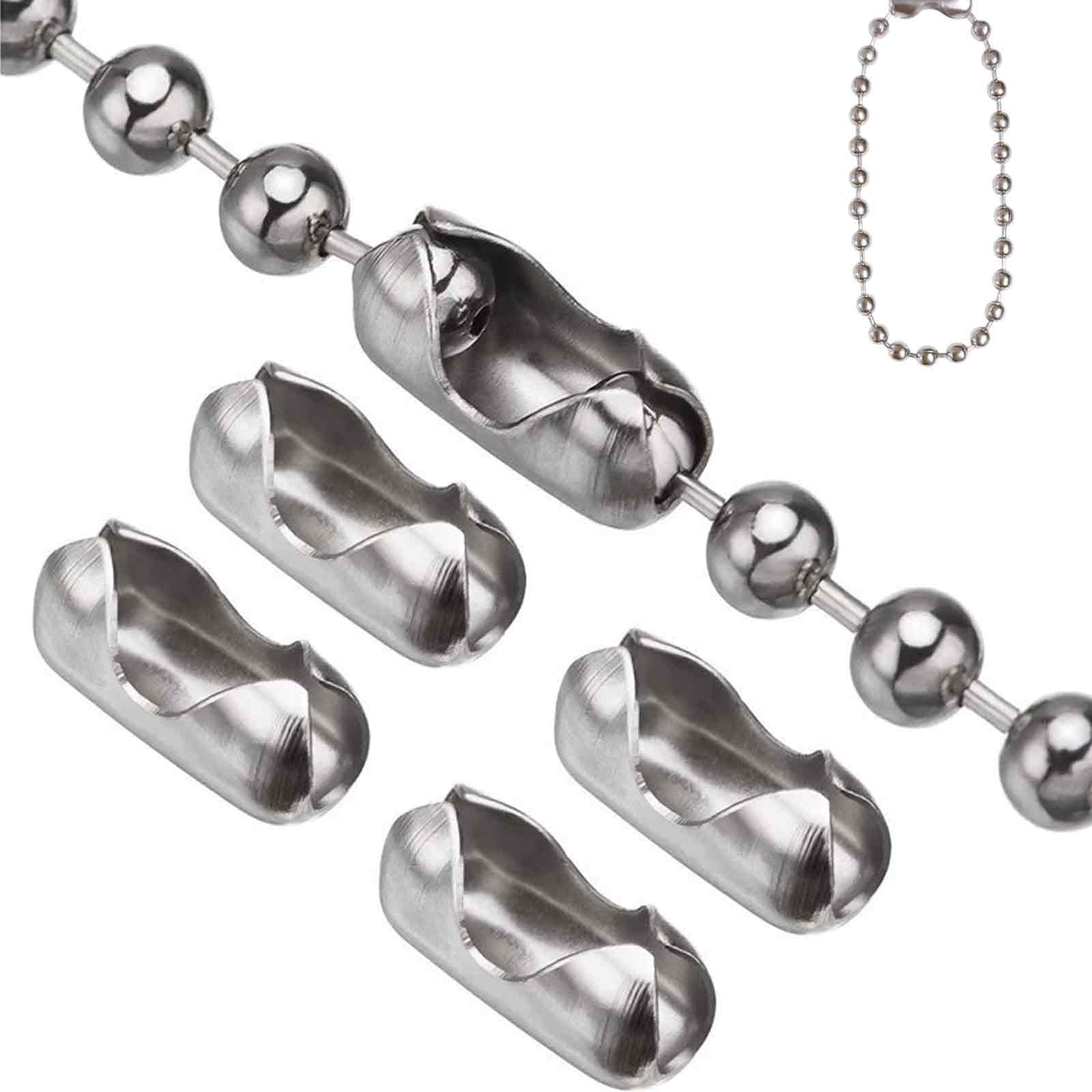 Lunpog No 20 Pcs 4.5Mm Roller Blind Chain Connectors, Stainless Steel Blind Chain Connector Clips, Roller Blind Cord Connector Clips For Vertical Blinds And Bead Chain Repair, Durable Curtain Roller Spare Parts