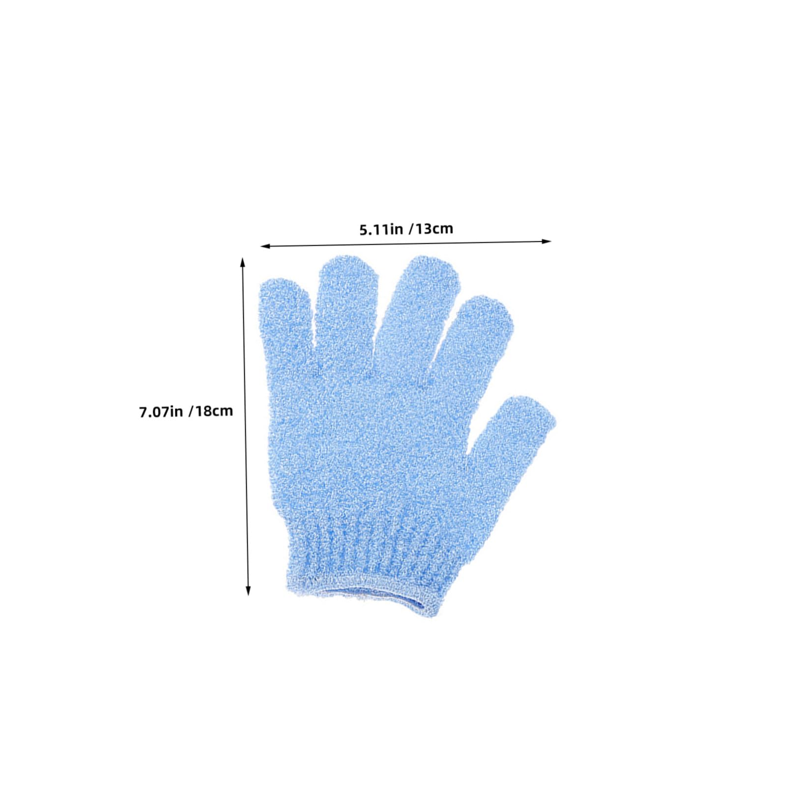 WOONEKY 16 Paia Guanti Esfolianti Doccia Doppio Lato in Nylon Guanti Scrub Corpo Morbidi e Riutilizzabili con Polsino Elastico Adatti Uomo e Donna per Pulizia Profonda e Liscia