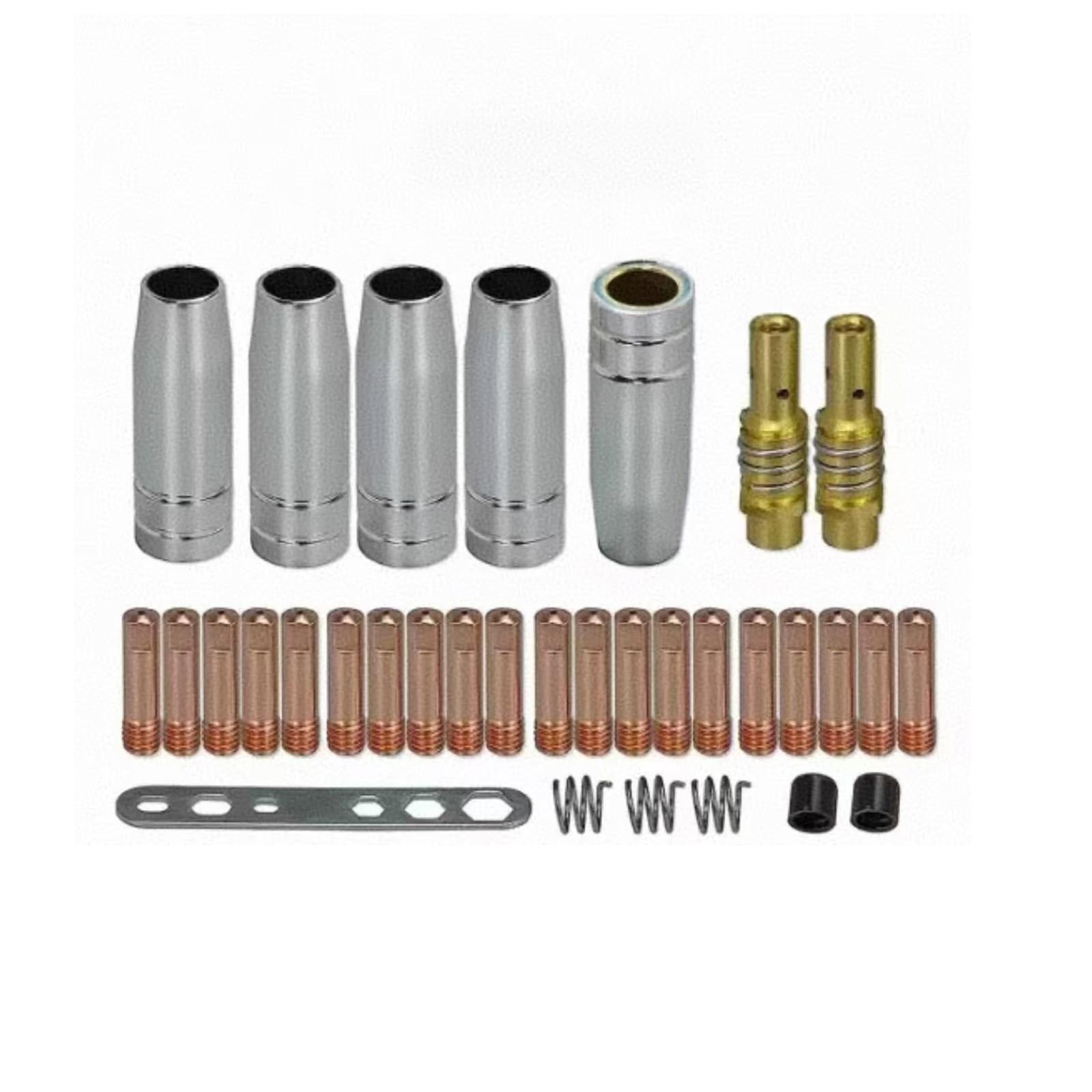Msioytog B Professional Welding Nozzle Set With 0.8Mm 0.9Mm 1.0Mm Tip For Mb15ak Gasless Welding Accessories Accessories
