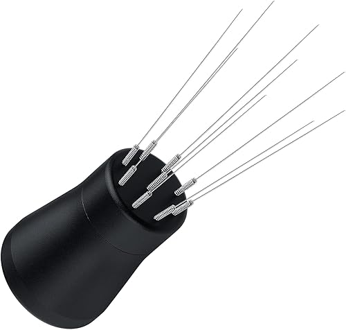 Miniatura 5 de Normcore WDT Herramienta de Distribución V2.1 con Soporte - Herramienta de Distribución Espresso de 8 Puntas de 0.23mm - Mezclador de Café Magnético