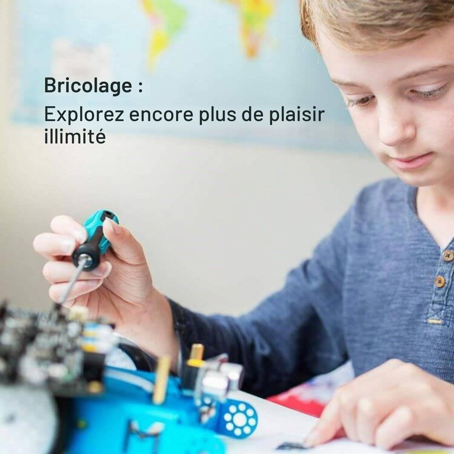 Makeblock mBot Robot Kit Complémentaire, Son et Lumière Interactifs, Robotique 3-en-1