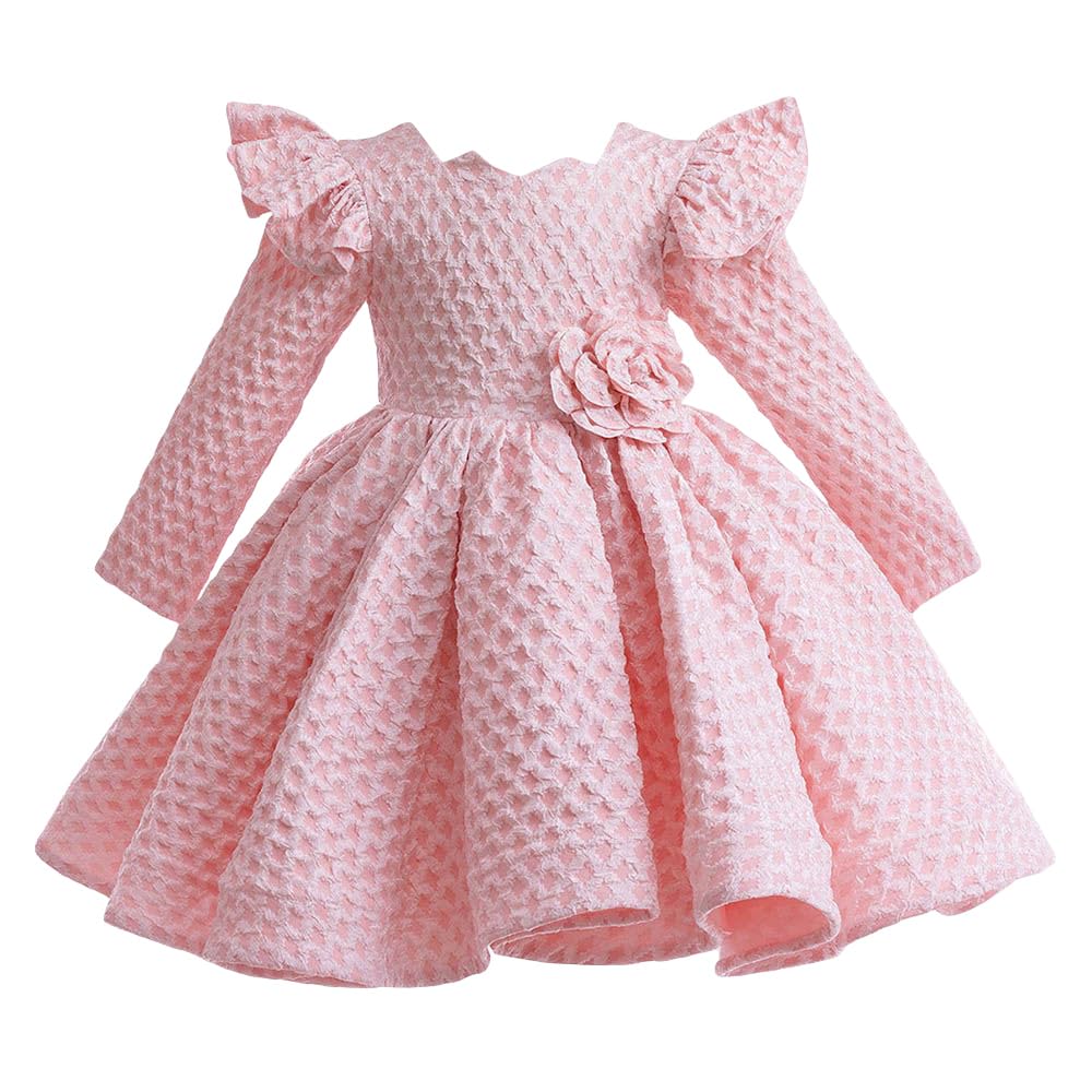 Hopscotch Girls Fit And Flare Polyester Blend Party Knee Length Dresses-picture-11