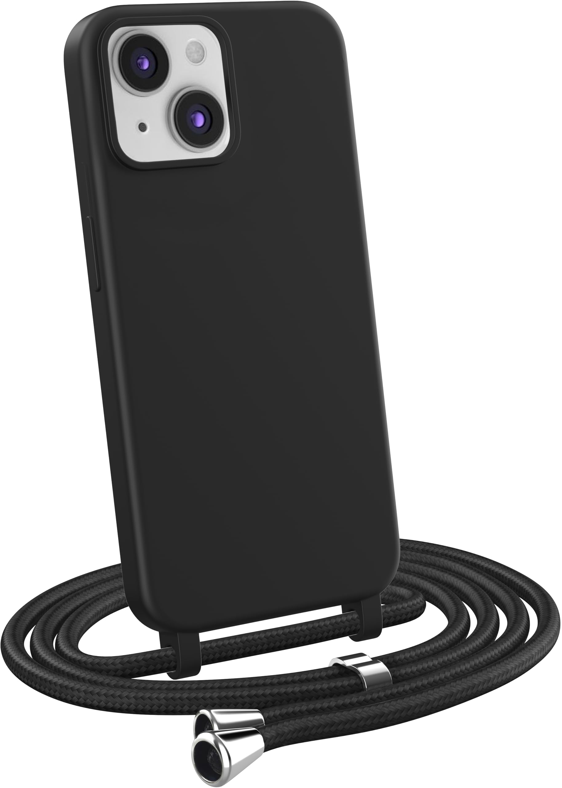 MyGadget Strap Case for Apple iPhone 15 Plus, Crossbody Phone Cover, TPU Silicone Case with Neck Holder