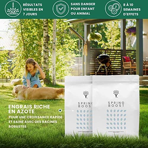 MOOWY Spring Boost | Spring and Summer Lawn Feed for 50m² | Greener Grass in 3 Days | Child & Pet Safe | Tailored to UK weather | Lawn Fertiliser