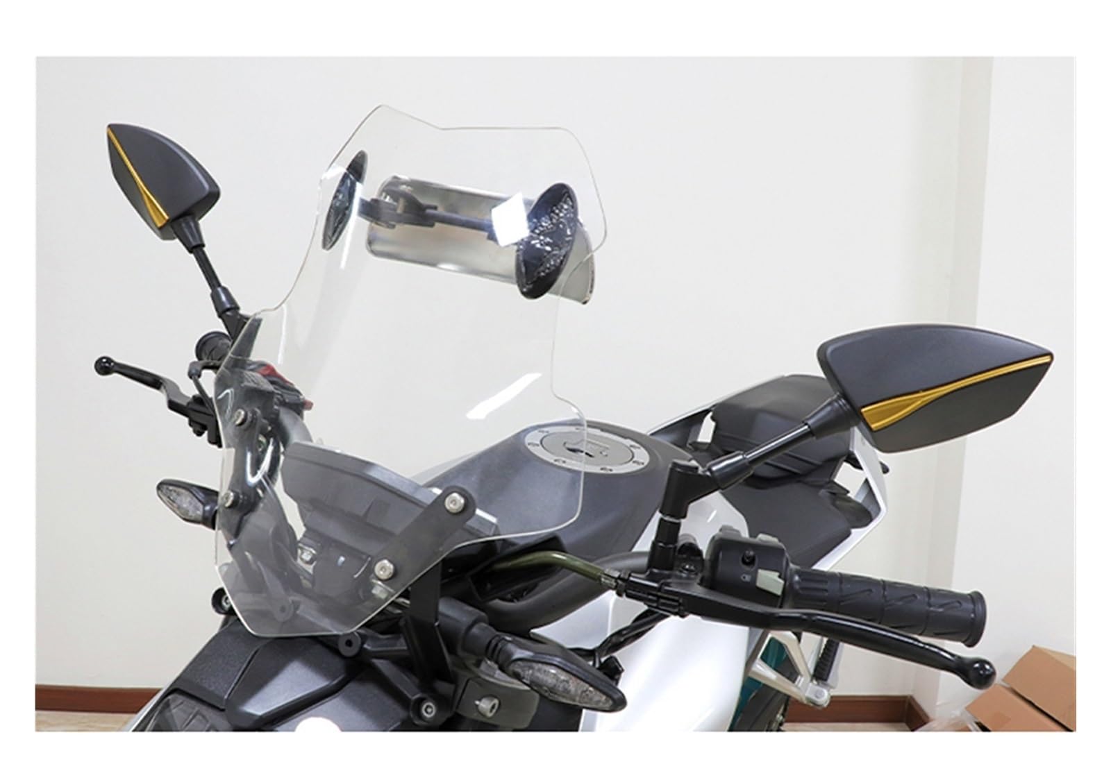 Retrovisori Laterali Per TMAX 500 560 530 specchietti laterali moto | Specchi retrovisori/Specchi antiabbaglianti(Black)