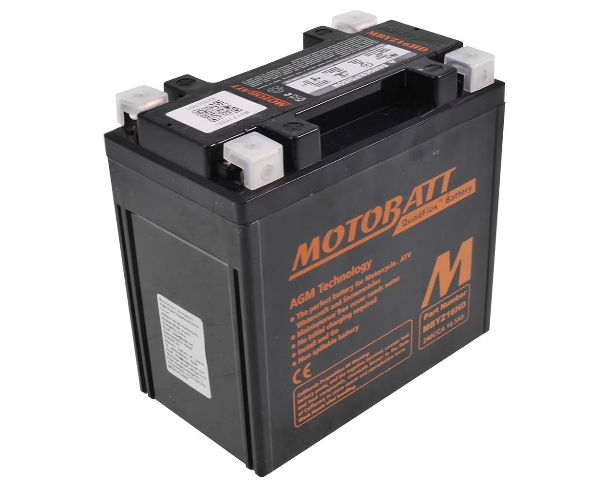 MOTOBATT Batteria MBYZ16HD