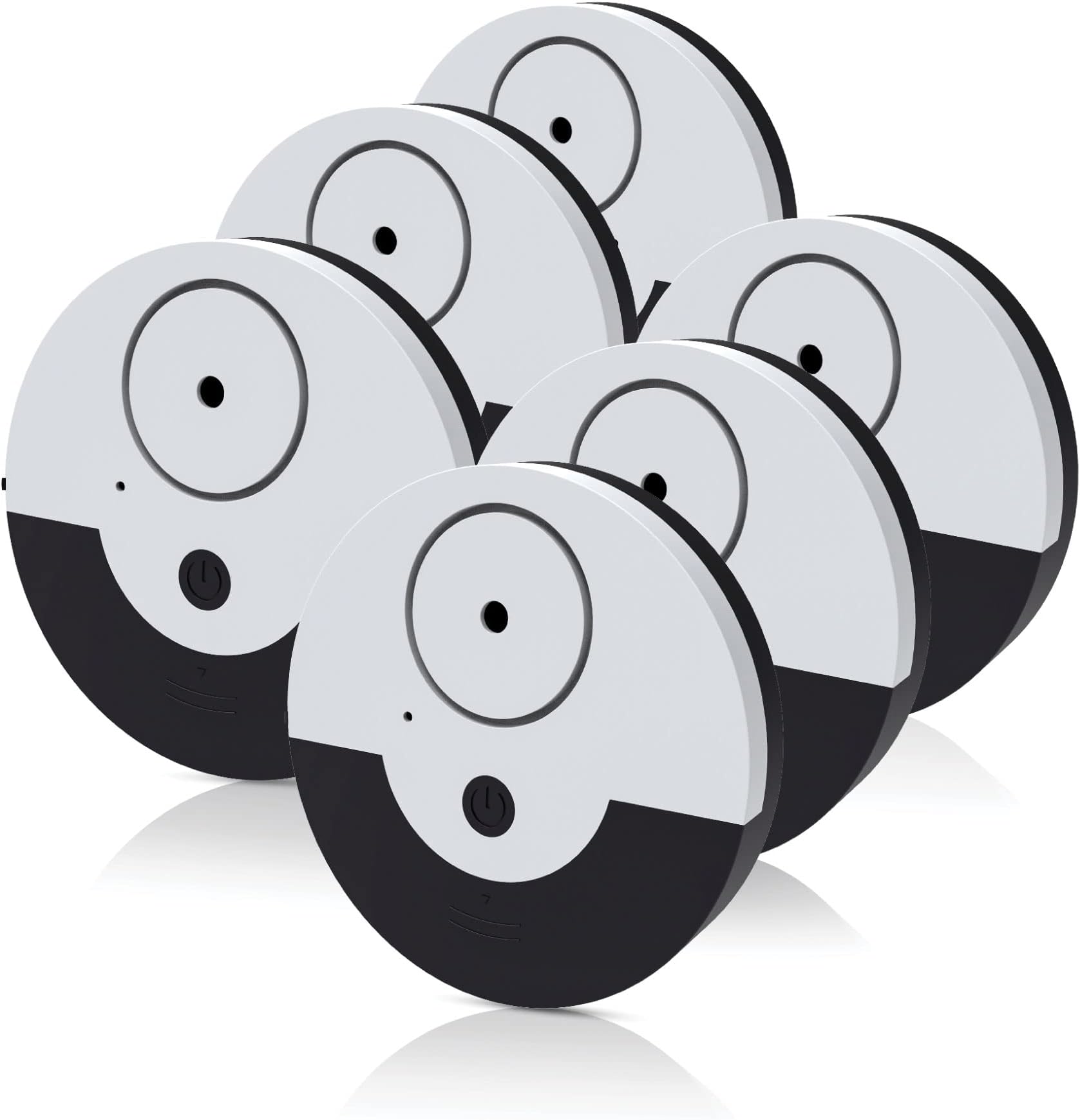 Premium Window Alarm Device Set - Extra Loud 130dB Alarm & Vibration Sensors - Universal Compatibility & Easy Installation - Great for Home, Office & RV Security (6 Set Black)