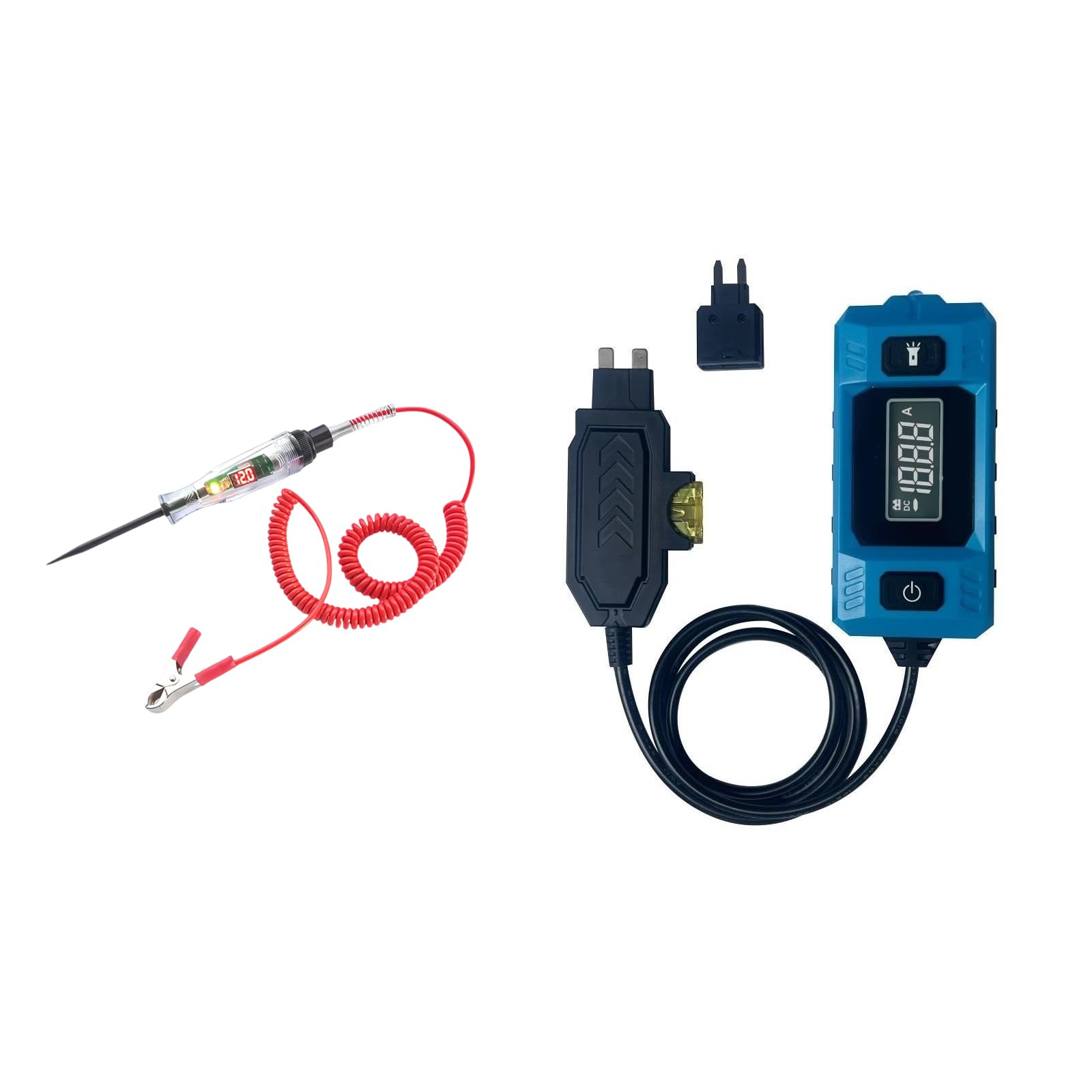 Fromceo Red Spring Line Automotive Fuses Current Testing Tool Car Leakage Fault Tester With Portable Diagnostic Probe Tests Pen Leakage Fault Tester Testing Tool