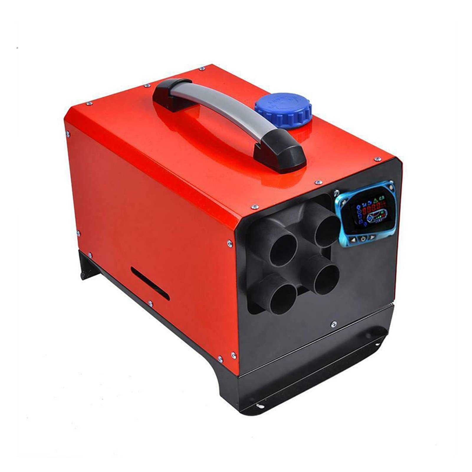 Calefactor de estacionamiento diésel de 5 kW, calentamiento rápido con monitor LCD, calefactor de aire diésel para vehículos recreativos, camiones, barcos, autobuses, remolques y autocaravanas, que