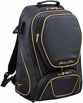 MizunoPro 野球用バッグ 黒/金 MIZUNO 野球 リュック ミズノ公式 大人 大容量 大型 ミズノプロ