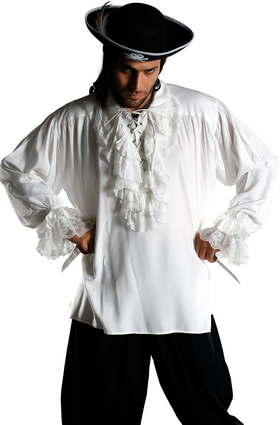 ThePirateDressing Medieval Poet's Roberto Cofresi Costume Pirate Shirt C1003