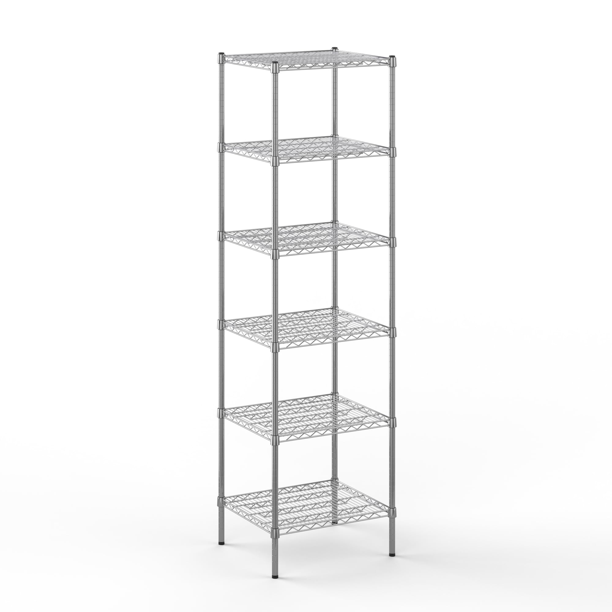 21" Deep x 24" Wide x 86" Height Wire Shelving Kit | 6-Tier | NSF Commercial Storage Rack Unit