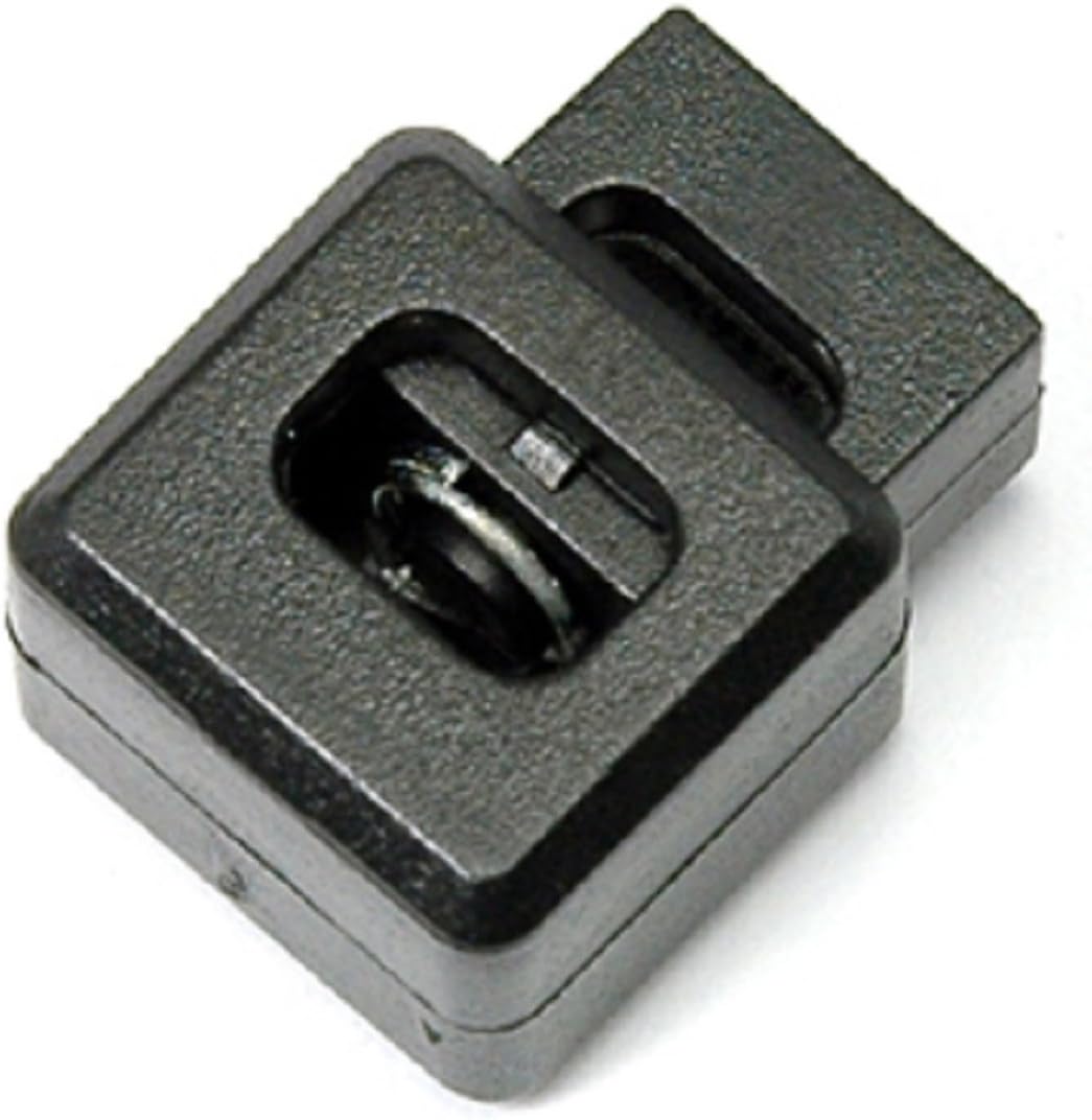 Flyshop Multiple Sizes Plastic CordLocks Spring Toggle Stopper Black/Transparent Drawstring Toggles Cord Stops