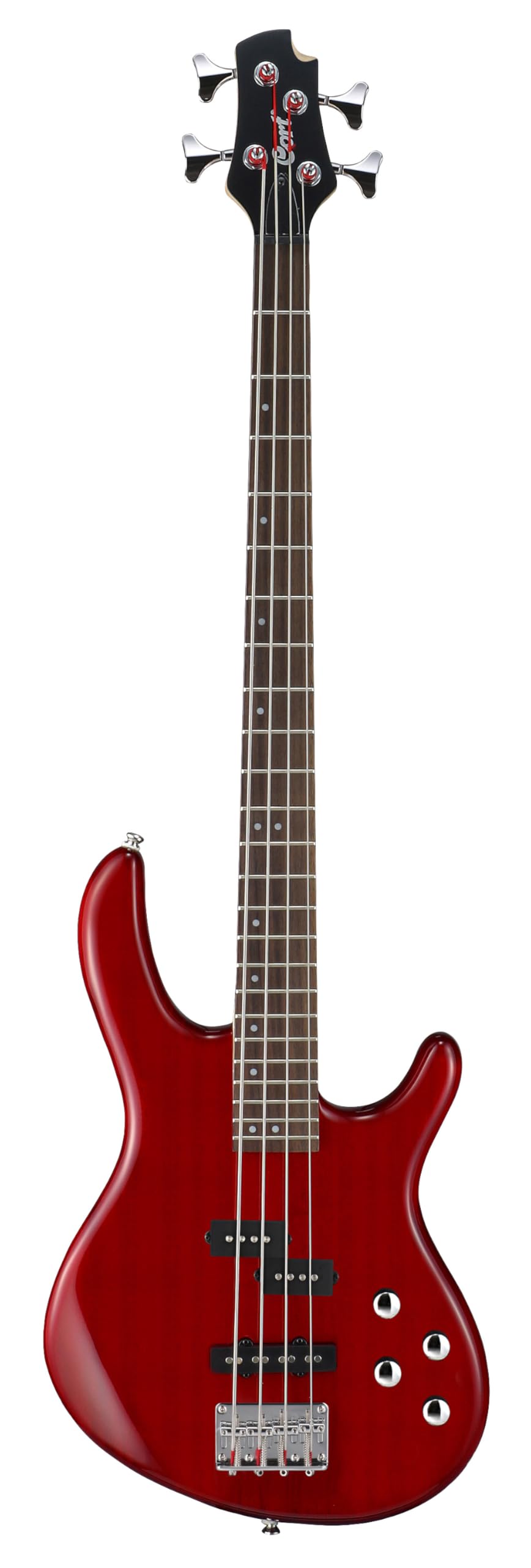 Cortコルト Action ベース レッド Cort ACTIONBASSPLUSTR Action Bass Plus Guitarra, Trans Red