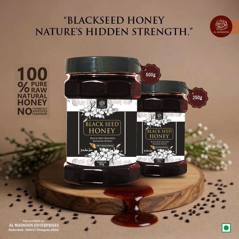 AL MASNOON Black Seed Honey/kalonji blossoms honey (500gm) 100