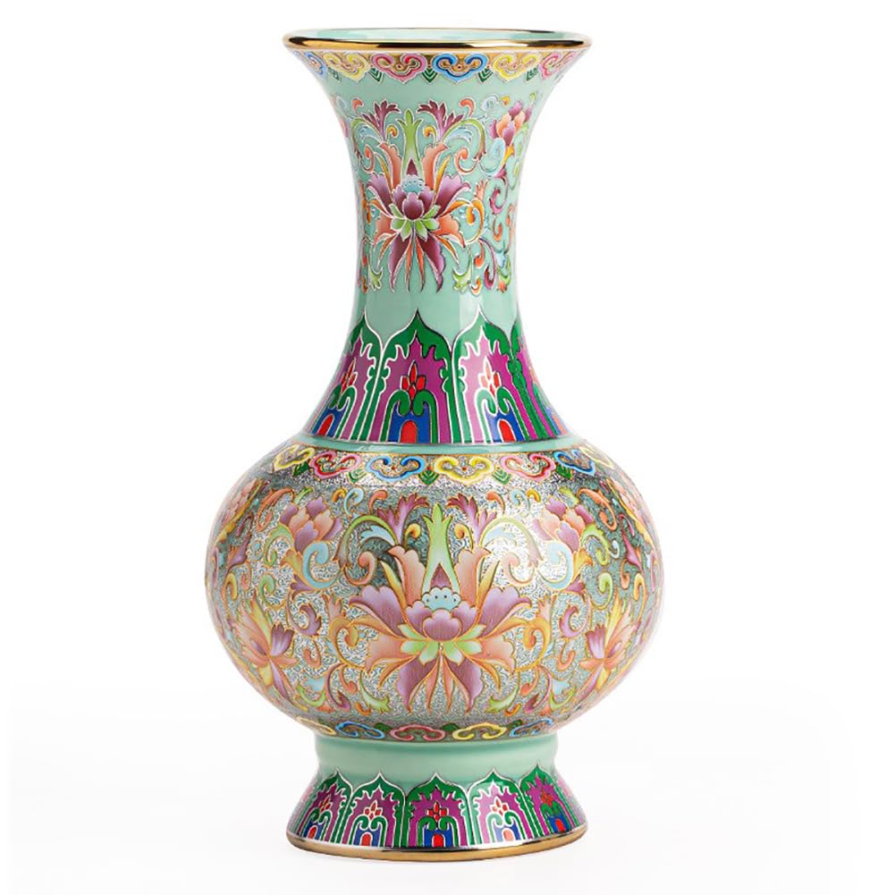Vase en céramique en relief de 8 pouces décor de maison vintage