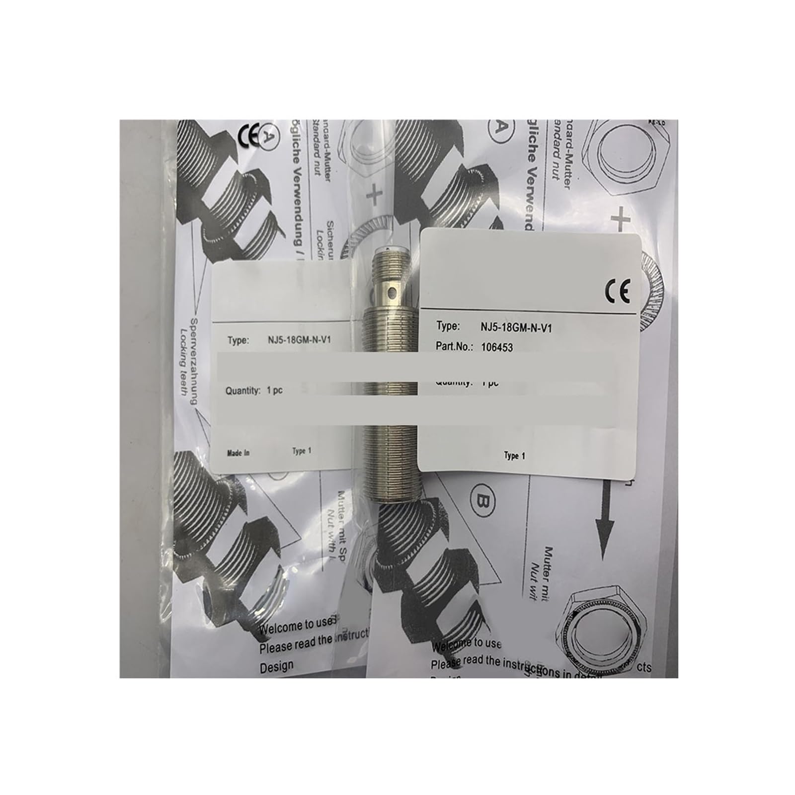 Détecteur NJ8-18GM-N-V1 proximity switch sensor inductif cylindrique M18