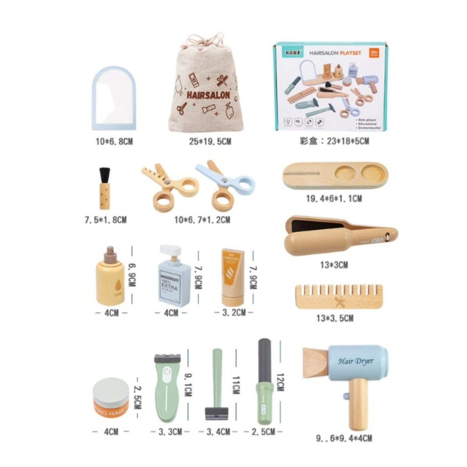 Set da Parrucchiere con Borsa Portatile