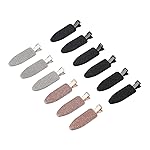 minihope 12 pieces No Bend Hair Clips, Curl Pin Clips, No Crease Hair Clips for Makeup Application2022 style, non-slip.Hair won\'t get caught between plastic attached to metal. (Shiny)