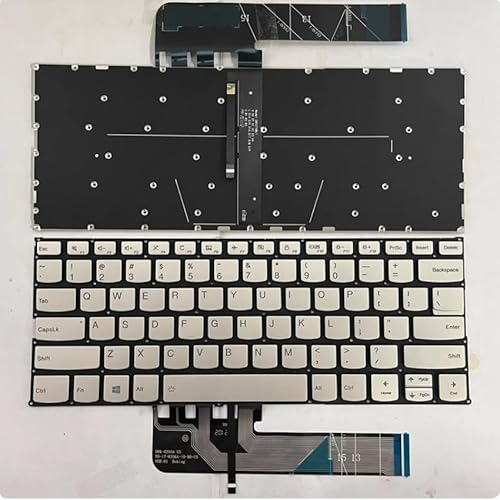p US Yoga C640-13IML-LTE C740-14IMLAYoga S740-14IILAIdeaPad FLEX-14API 14IML m[gp\RpL[{[h(Golden backlight US)