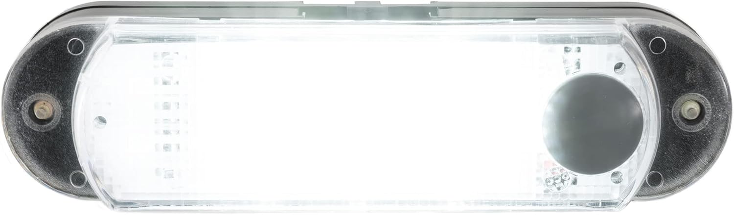 RecPro RV LED 4 1/2" Surface Mount Dome Light Battery Powered with Switch