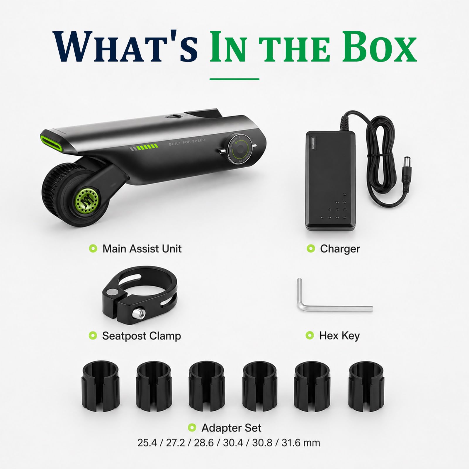 Kit di Conversione Elettrica Nascosto per Bici, Booster per Bicicletta
