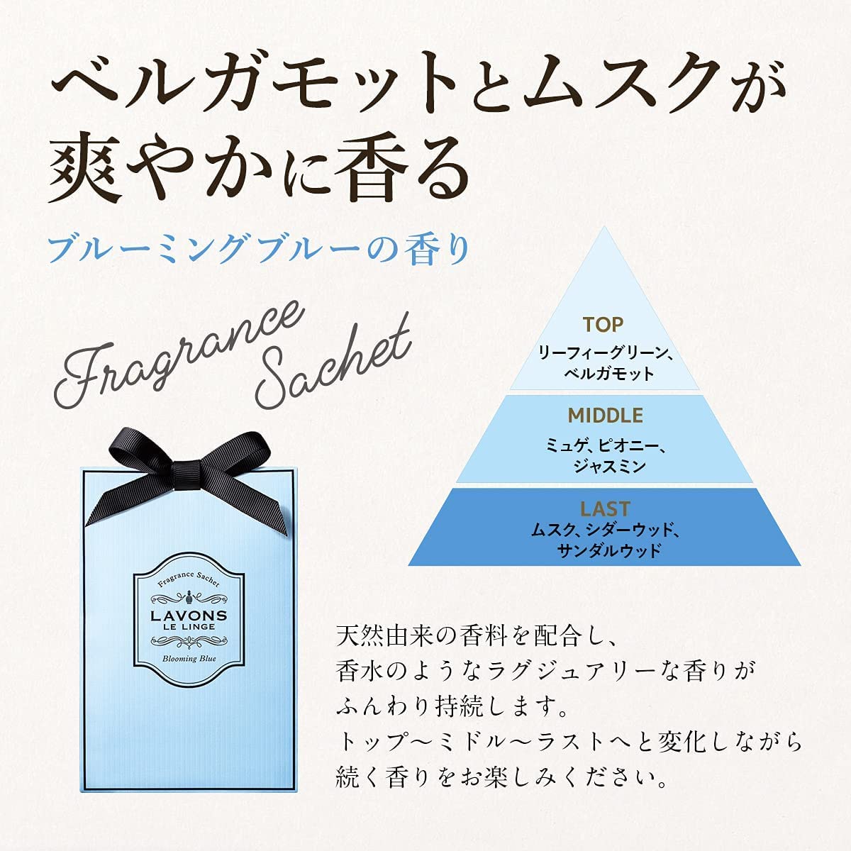 Amazon.co.jp: ラボン(Lavons) 香りサシェ (香り袋) ブルーミング