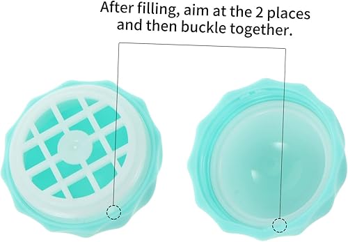 Miniatura 9 de Ipetboom Estuche esférico para lápiz labial, 20 unidades, bálsamo labial, esfera, tubos de bálsamo labial, envases vacíos para labios, Bluex3 piezas