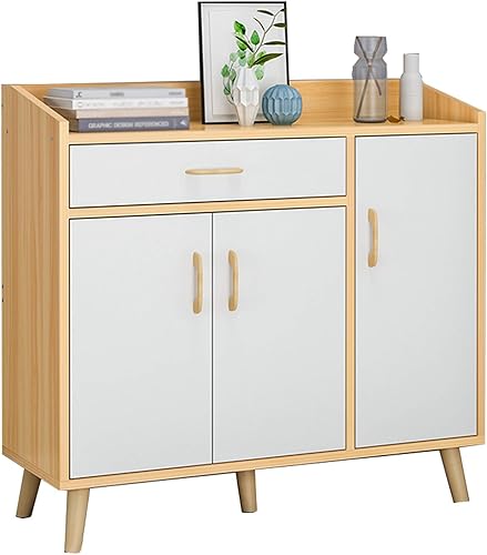 Miniatura 1 de ZEELYDE Zapatero cajón interior patas de madera estante a prueba de polvo armario de zapatos sala de estar pasillo dormitorio 354 x 118 x 331in feliz