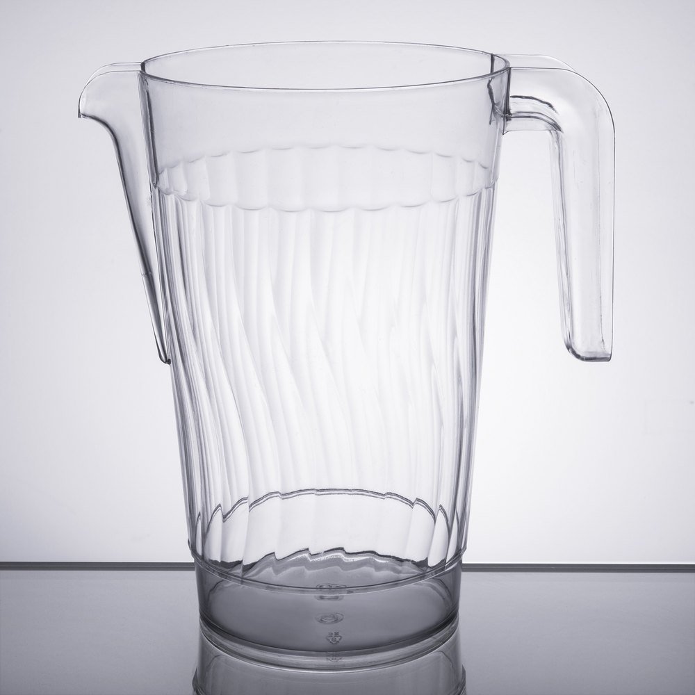 Fineline Settings Platter Pleasers Pitcher, 50-Ounce, Clear