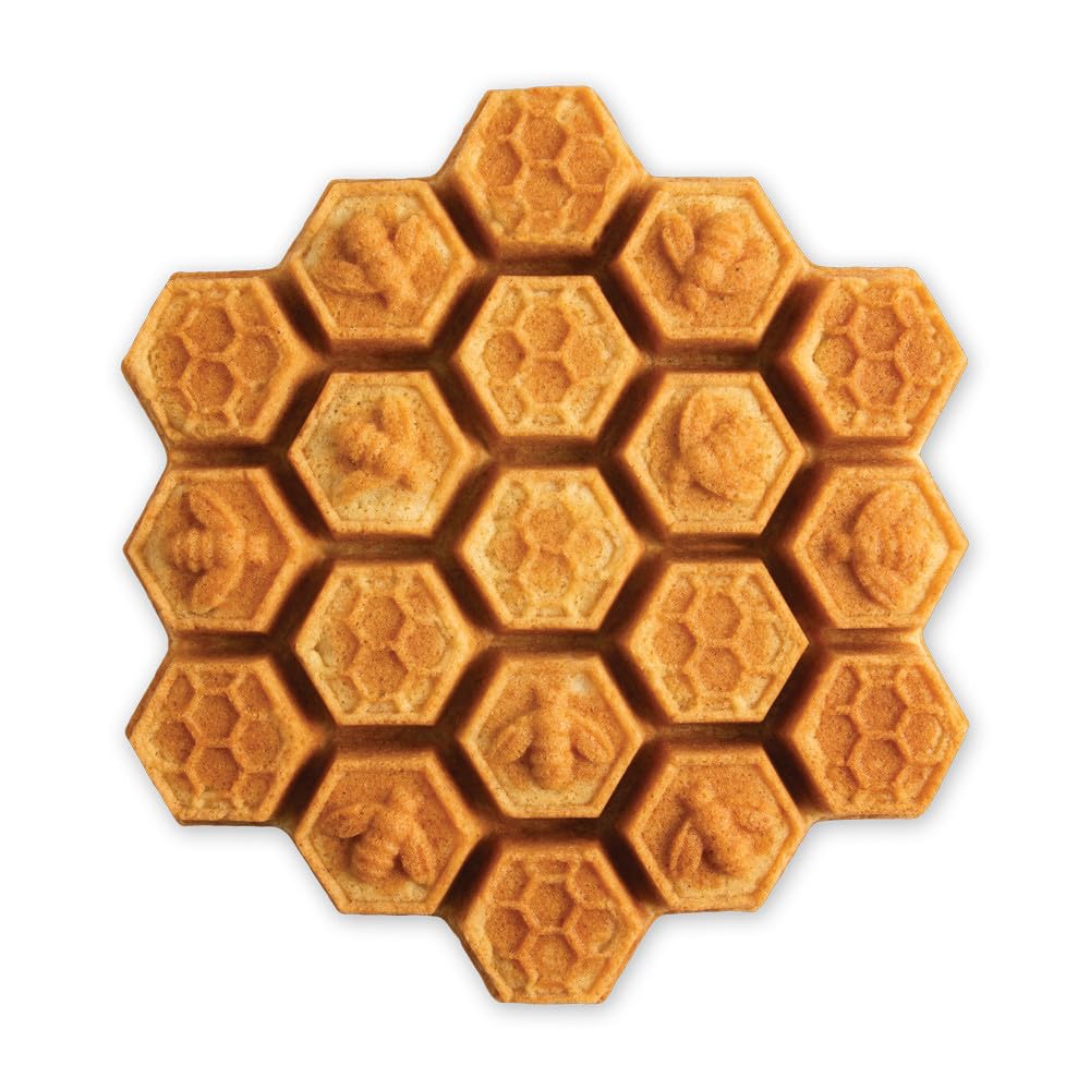 Nordic Ware, Backform Honigbienenstock, goldfarben, Einheitsgröße, Aluminium, NW 85477