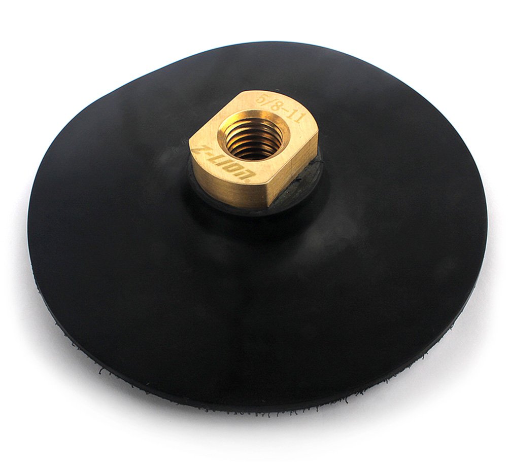 Flexible Rubber Backer Pad 5 inch Hook&Loop Back Holder 5/8-11 Thread by Z-LION