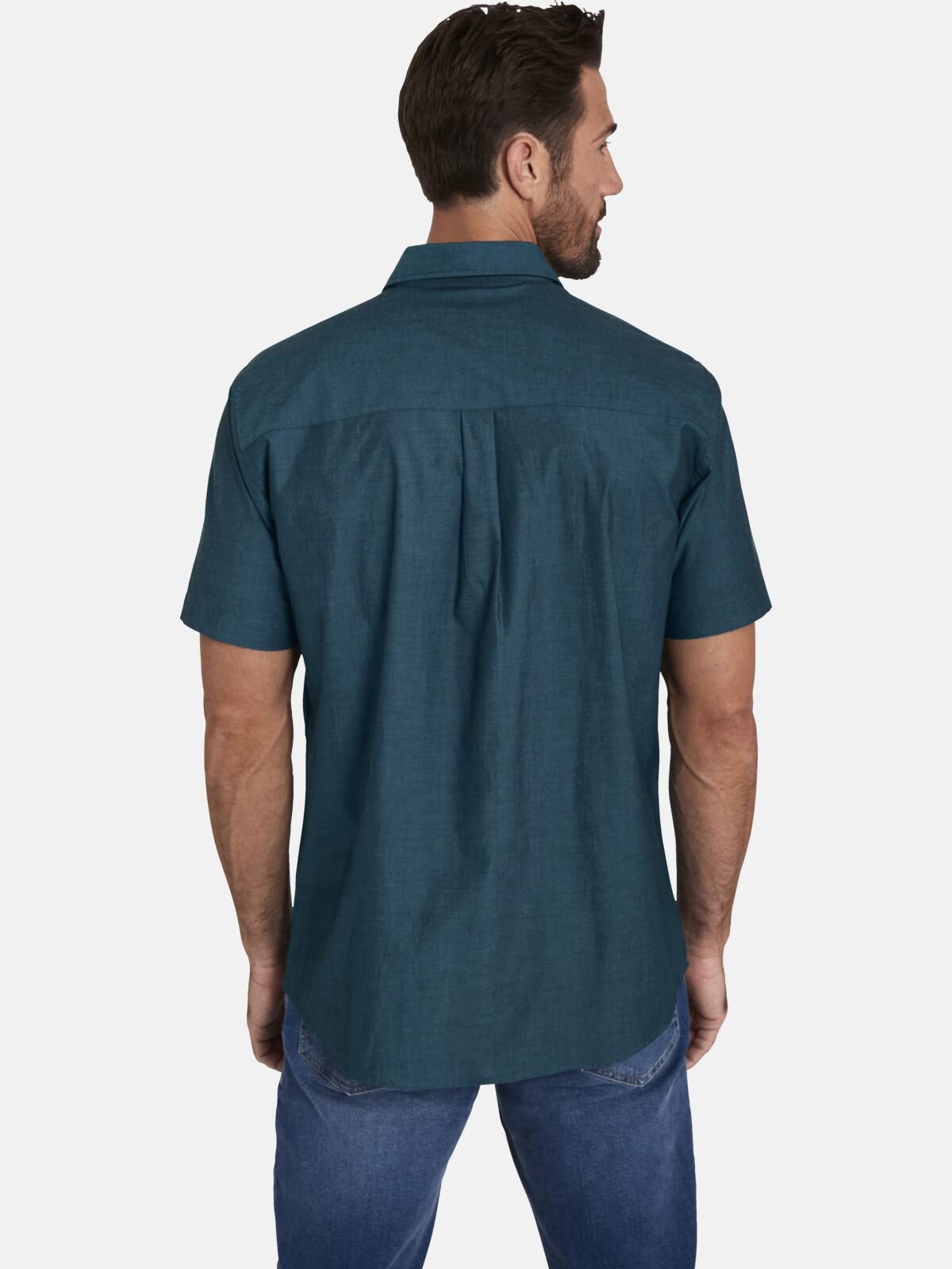JAN VANDERSTORM Herren Doppelpack Hemd EVIN | 2er-Pack Kurzarmhemd | 100% Baumwolle | große Größen von L-7XL
