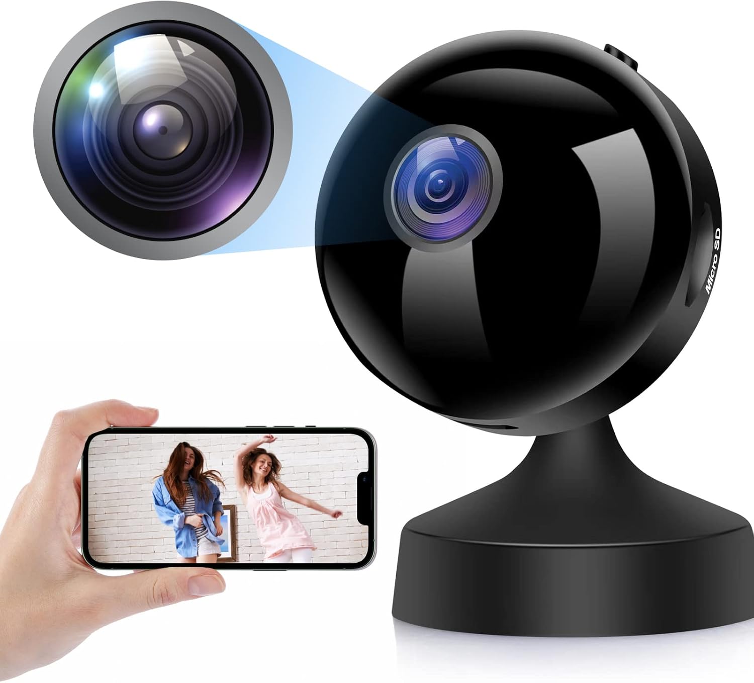 FiveSky WiFi Verborgen Spy Camera HD 1080P Camera Beveiliging Nanny Cam Draadloze Mini Video