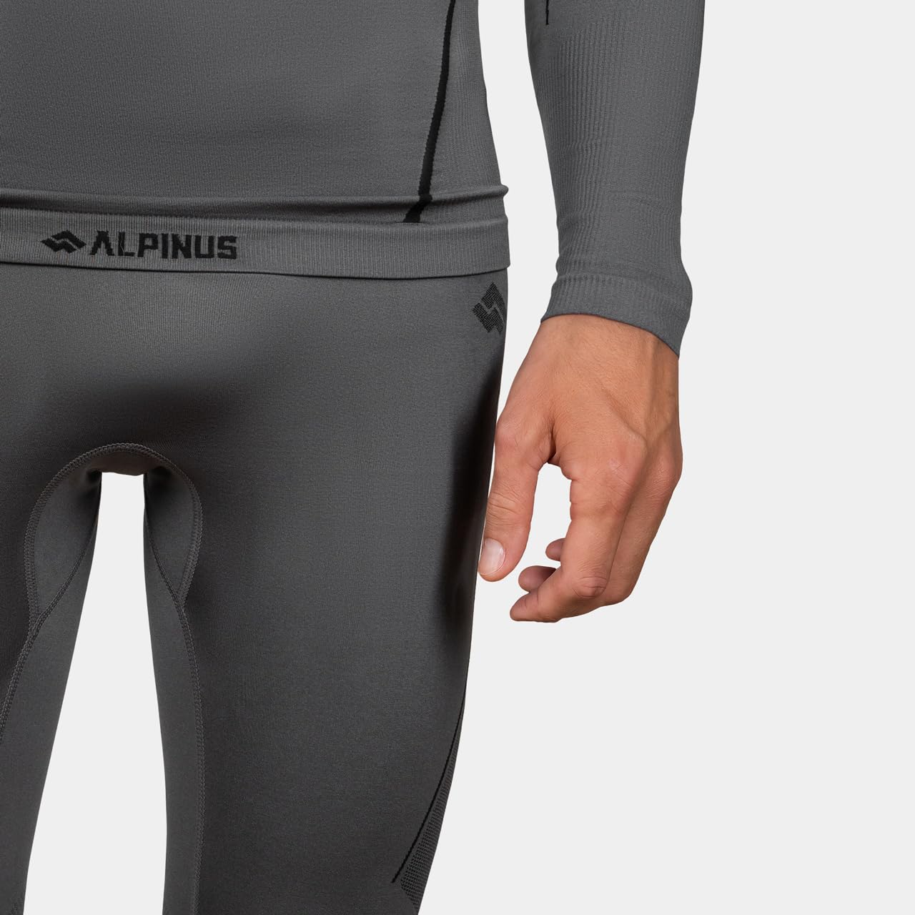 Alpinus Bielizna termoaktywna męska Hemis Set szara AO35166