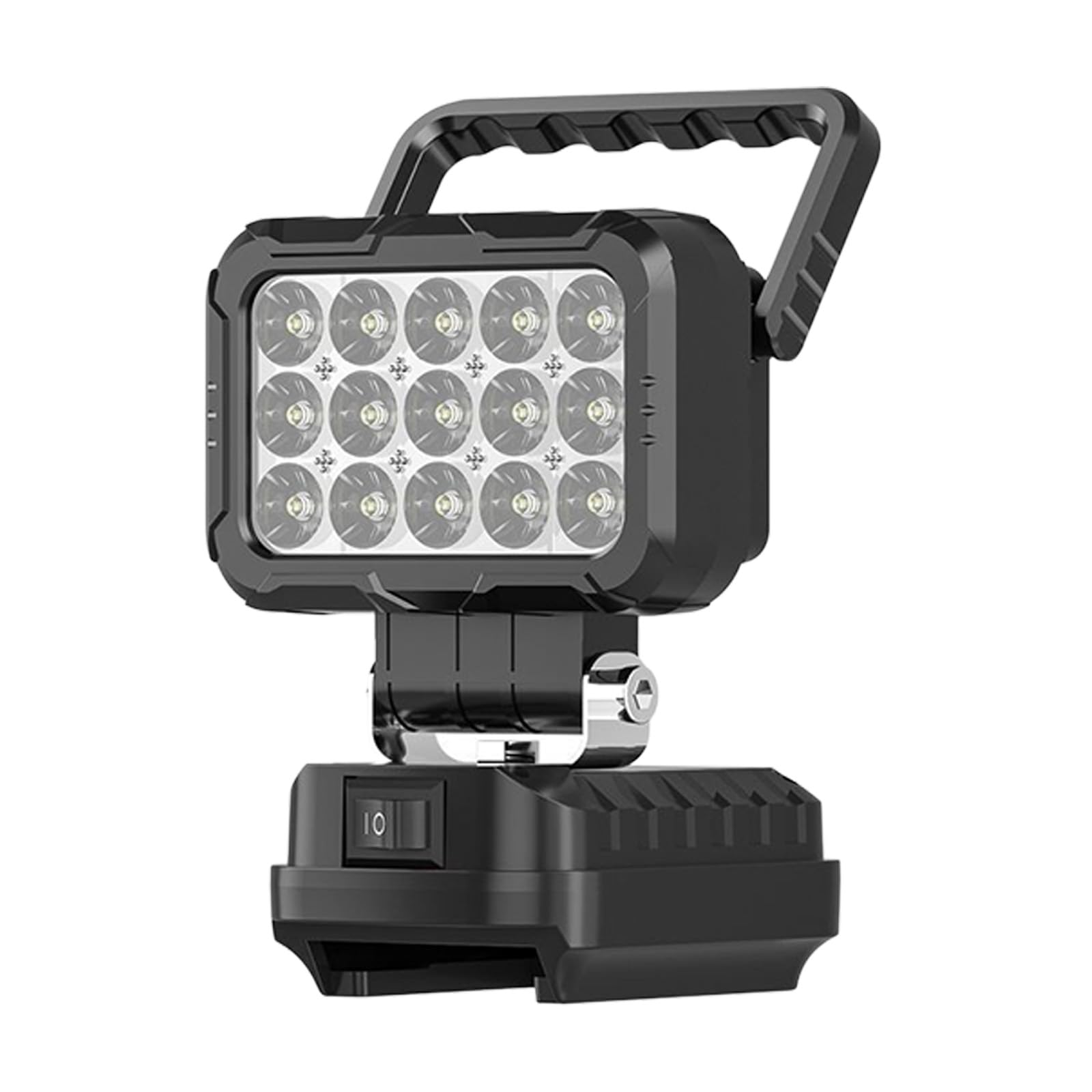 Aluminum Alloy LED Work Light with 15 LED Bulbs for Outdoor for 18V / 20V Batteries Power Tool Battery Charging Rechargeable Work Light
